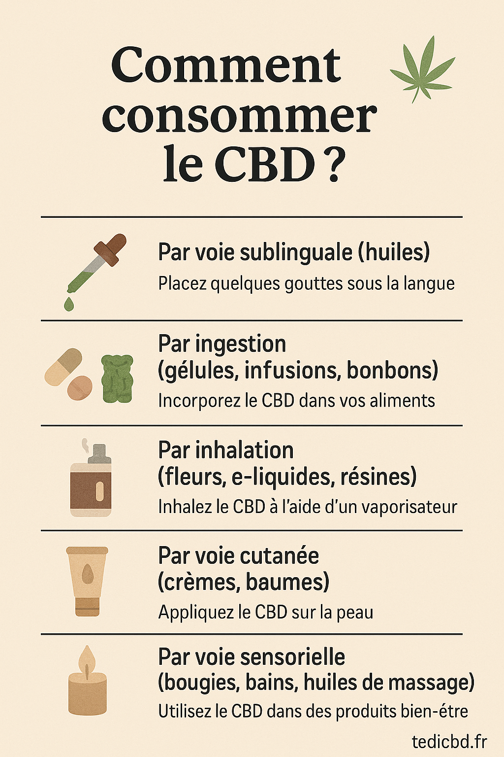 Comment consommer le CBD