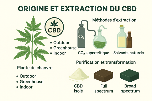 Origine et extraction du CBD